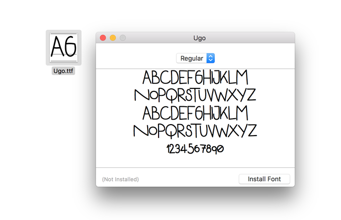 download font to illustrator mac